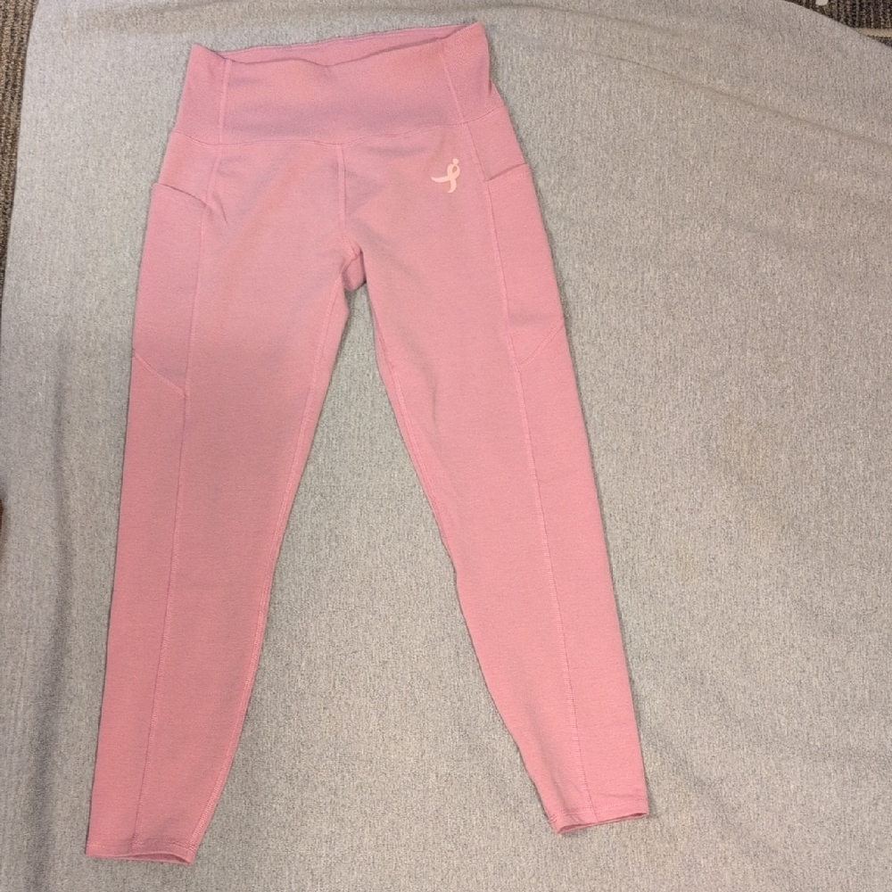 Women's Pink High-Waist Leggings